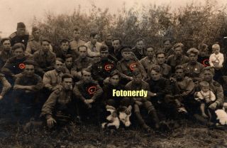 A Company Of Heroes Wwii Soviet Photo Air Force Pilots W/ Many Rare Awards R4