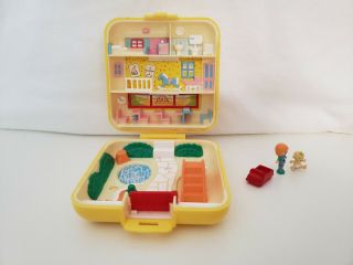 1989 Polly Pocket Midge’s Play School Yellow Compact Square Complete