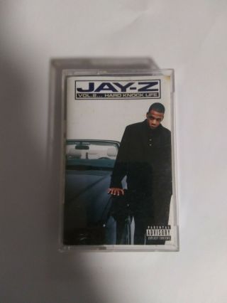 Rare Vintage Jay - Z Vol 2 Hard Knock Life Cassette Sep - 1998 Roc - A - Fella Hip Hop