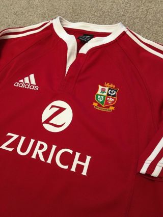 Rare Worn Once British Lions Zealand 2005 Zurich Adidas Regby Shirt L Large