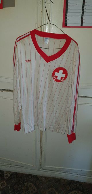 Official Match Shirt Worn In 1982 Swiss Game Rare