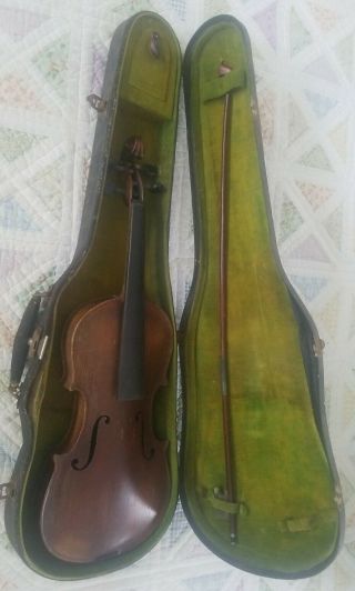 Antique Violin By Antonius Cremonius Stradivarius With Case