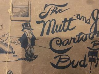 Mutt And Jeff Cartoons 1911 Black Fac Bud Fisher Comic Cartoon Long Book 1 Rare