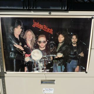 Vintage Rare 1979 Judas Priest Band Rock And Roll Bi - Rite Enterprises Ad Poster