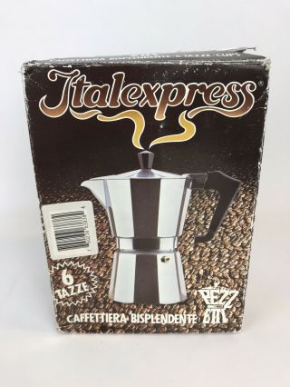 Vintage Ital Express Made In Italy Stove Top Espresso Coffee Maker