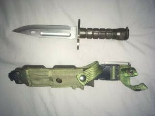 Rare Authentic Phrobis Iii M9 Bayonet With Factory Scabbard