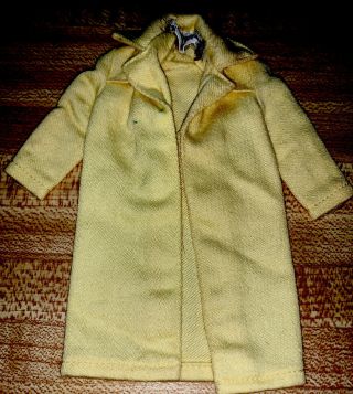 Vintage 1963 Barbie Doll SKIPPER RAIN OR SHINE 1916 YELLOW COAT JACKET RAINCOAT 2