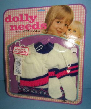Vintage Totsy Sweater Outfit For 18 - 21 " Dolls In Package