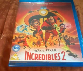 Incredibles 2 3d Blu - Ray Rare,  Region Import