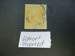Kgv Stamps: Yellow Inverted Watermark - Rare - Must Have (t289)