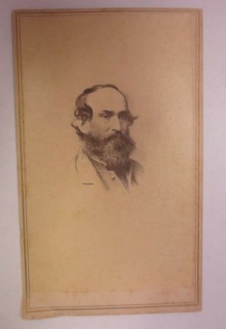 Rare Civil War Richmond,  Virginia Cdv Photograph Of Cs Gen.  Jubal Early
