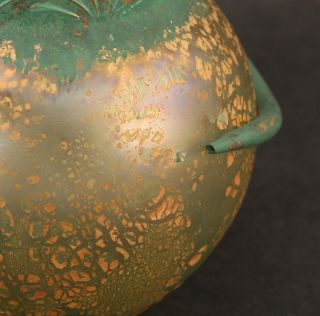 RARE Small Antique Loetz Art Glass Cephalonia Mit Patinadekor Iridescent Vase 4