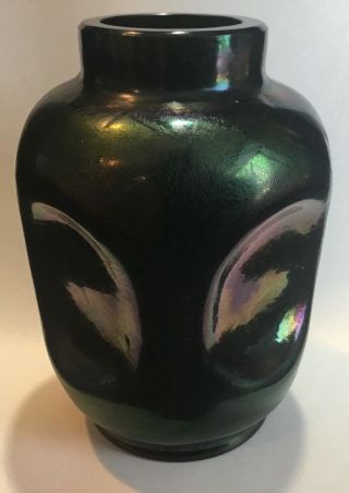 Vintage Or Antique Iridescent Art Glass Vase Loetz Lundberg Or ?