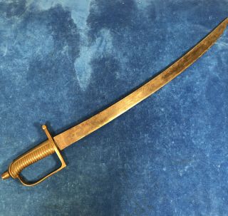 Rare American Revolutionary War French Hanger / Sword Ca 1770s 675