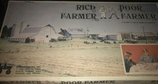 Vintage Rich Farmer Poor Farmer Board Game Rare Mclay Game Co.  1978 Complete