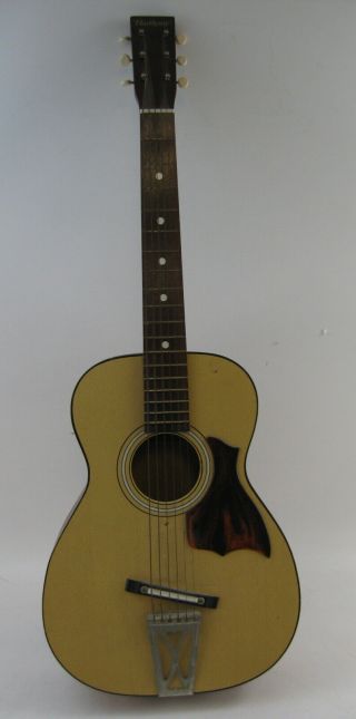 Vintage Harmony H - 6128 Stella Natural 6 String Acoustic Parlor Guitar Guc