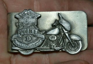 Vintage Harley Davidson Motorcycles Police Men 