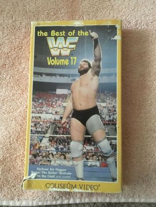 Wwf Best Of Volume 17 Vhs Wwe Rare Vhs Andre The Giant/hacksaw