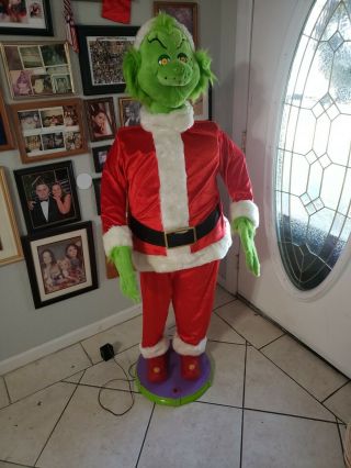 Rare 2004 Gemmy Life Size 5 ' Tall Animated Singing Dancing Grinch 2