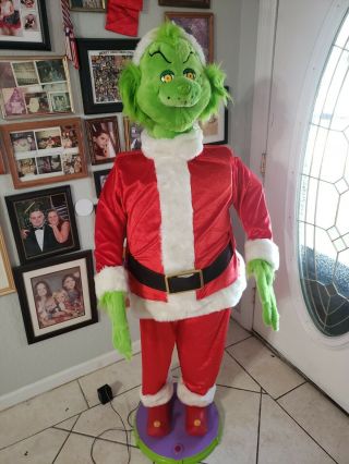 Rare 2004 Gemmy Life Size 5 ' Tall Animated Singing Dancing Grinch 3