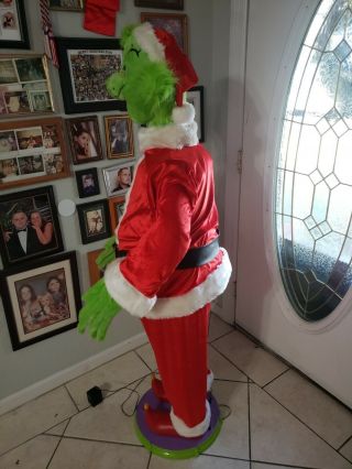 Rare 2004 Gemmy Life Size 5 ' Tall Animated Singing Dancing Grinch 5