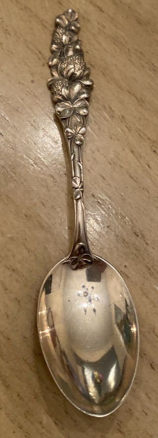 Vintage Watson Mechanics Sweet Clover Floral Series 1 Sterling Silver Spoon