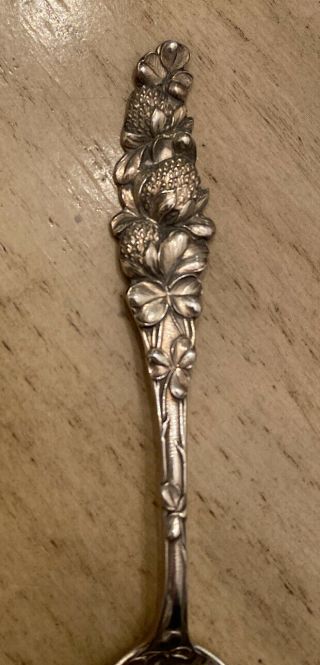 Vintage Watson Mechanics Sweet Clover Floral Series 1 Sterling Silver Spoon 3