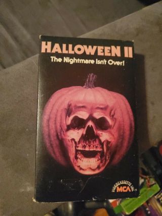 Halloween Ii Horror Mca John Carpenter 1st Print Beta Not Vhs Rare