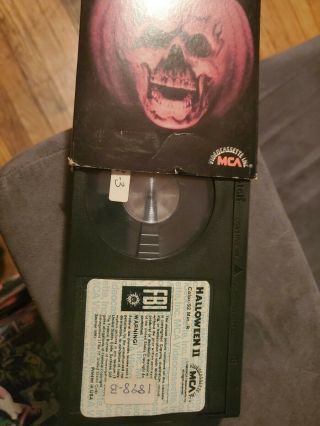 Halloween II Horror MCA John Carpenter 1st Print BETA NOT VHS RARE 4