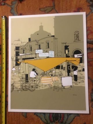 Evan Hecox Artist Proof Mexico City Signed Limited Edition Now Rare