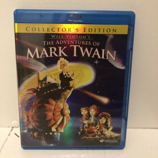 The Adventures Of Mark Twain (blu - Ray) 1985 Rare Oop Out Of Print Claymation