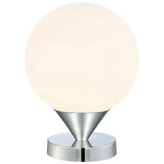 Table Lamp George Kovacs Metal With Etched Opal Glass Shade