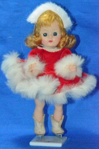 Vintage 8 " Cosmopolitan Ginger Doll Tagged Skater Outfit & Ginger Stand Slw Ml