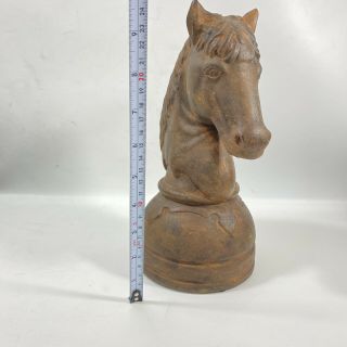 Antique Cast Iron Horse Head Hitching Post From 1900