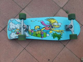 Limited 500th Episode Bart Simpson Santa Cruz Complete Skateboard Rare