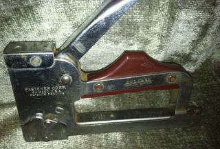 Vintage Duo - Fast Fastener Corp.  Model Ct830 Staple Gun Stapler Tacker Rare
