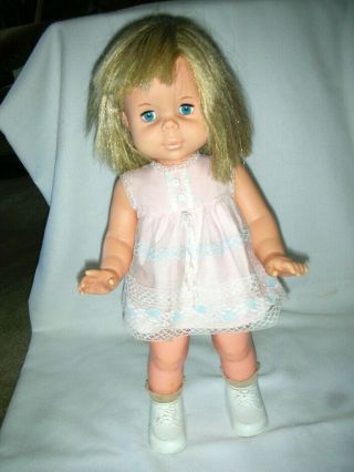 Vintage 1964 Mattel Baby First Step Doll Clothing/still Walks