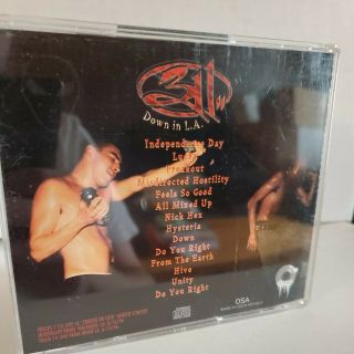 311 - Down In L.  A.  CD ULTRA RARE OOP Import CD Live Album Three - Eleven 2