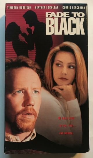 Fade To Black Vhs 1993 Timothy Busfield Heather Locklear Thriller Tv Ntsc Rare
