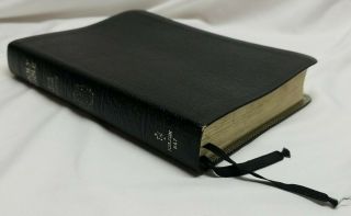 Rare Authorized King James Version Holy The Open Bible Kjv Cowhide 1975