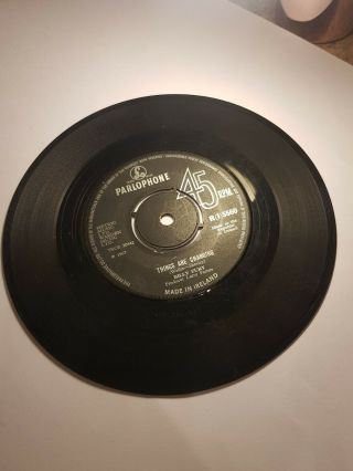Rare Billy Fury 7 " 45 Vinyl Things Are Changing/ Hurtin Is Loving Made In Ireland