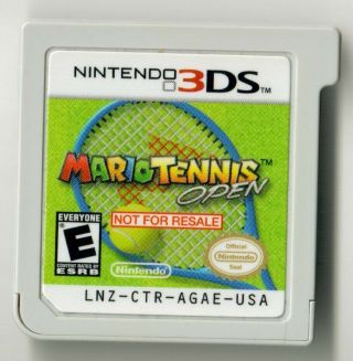 Rare Nintendo 3ds Mario Tennis Open Nfr Retail Demo Cartridge Kiosk Game