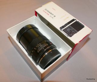 Rare Leica Elmarit - R 135 Mm F 2.  8 Rom Lens W/series Vii Filter,  Oem Caps