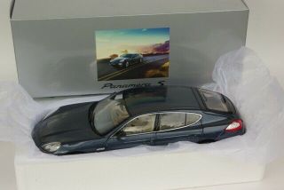 Porsche Panamera S Yachting Blue 1:18 Diecast Car Norev Oem Dealer Box Rare
