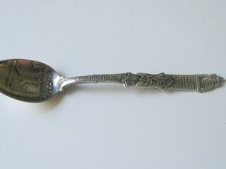 Night Before Christmas Vintage Sterling Demitasse Mini Souvenir Spoon 4 1/8 "