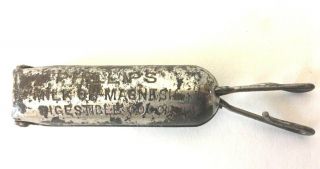 Vintage 1902 Phillips Milk Of Magnesia Phospho - Muriate Quinine Pill Holder