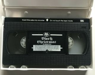 Black Christmas VHS Malo Video Canadian 70s Horror Slasher Cut Box RARE 3