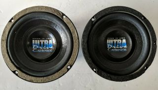 Rare Old School Cadence Ultra Drive 6.  5 " Subwoofers - Fully -
