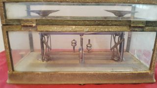 Antique Glass Pharmacy Drug Store Scale - The Torsion Balance Co.  Ny Style 269
