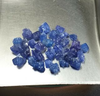 9.  9ct Rare Color Never Seen Before Neon Cobalt Blue Spinel Crystals Specimen